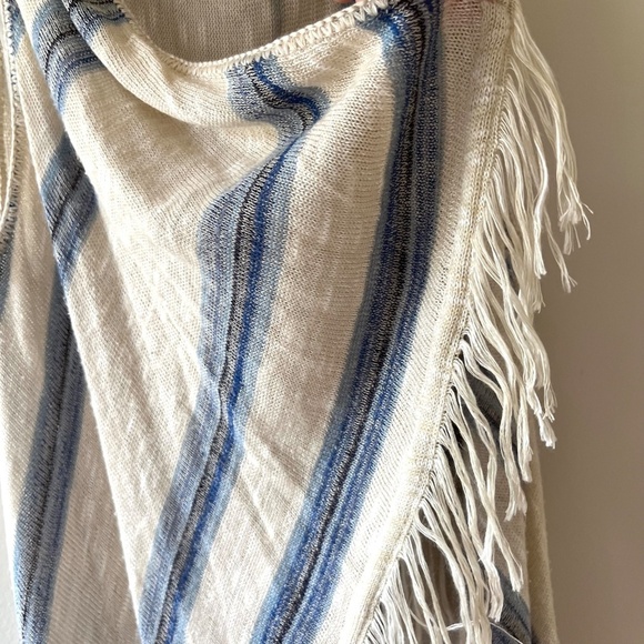 XL Sweet Sinful Boho Chic Open Knit Cardigan Cover Up Fringe - Picture 3 of 5